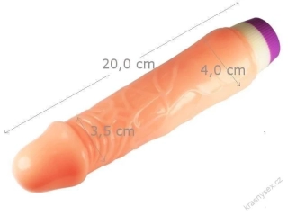 FASCINUJÍCÍ PŘÍJEMNÝ A POHODLNÝ  VIBRÁTOR 20 CM